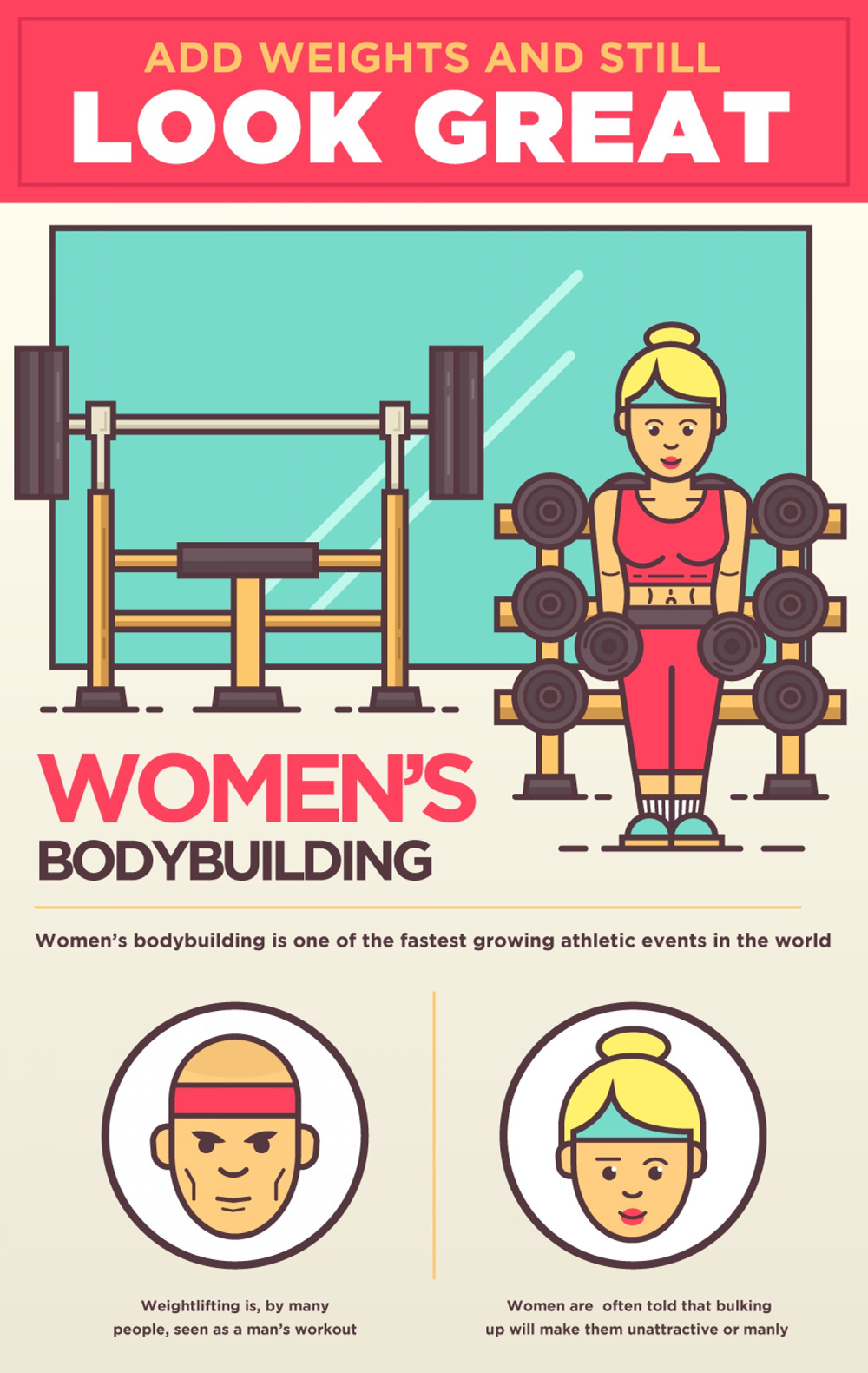 infographie femmes et muscu